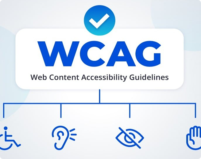 Team reviewing accessibility standards